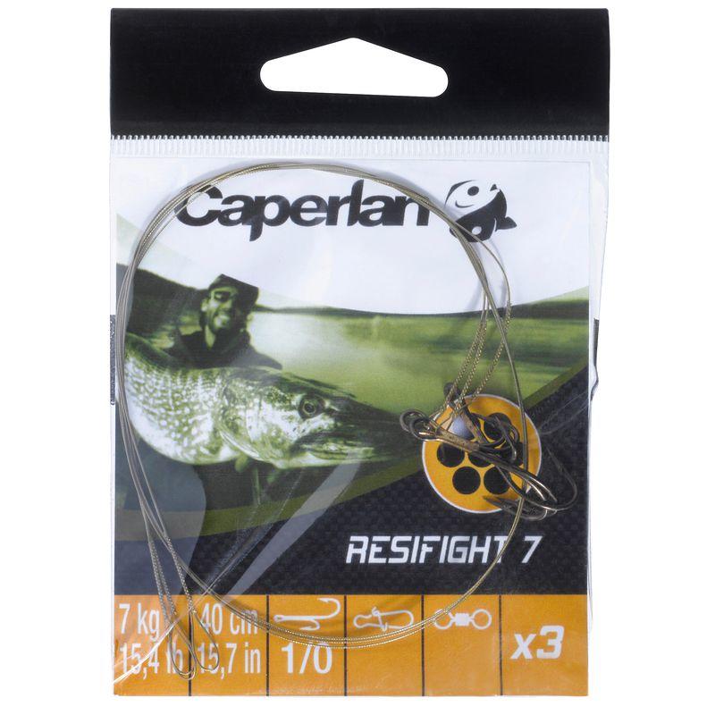 Avançon pêche carnassier RESIFIGHT 7 hameçons ryder 7KG x3 - Caperlan