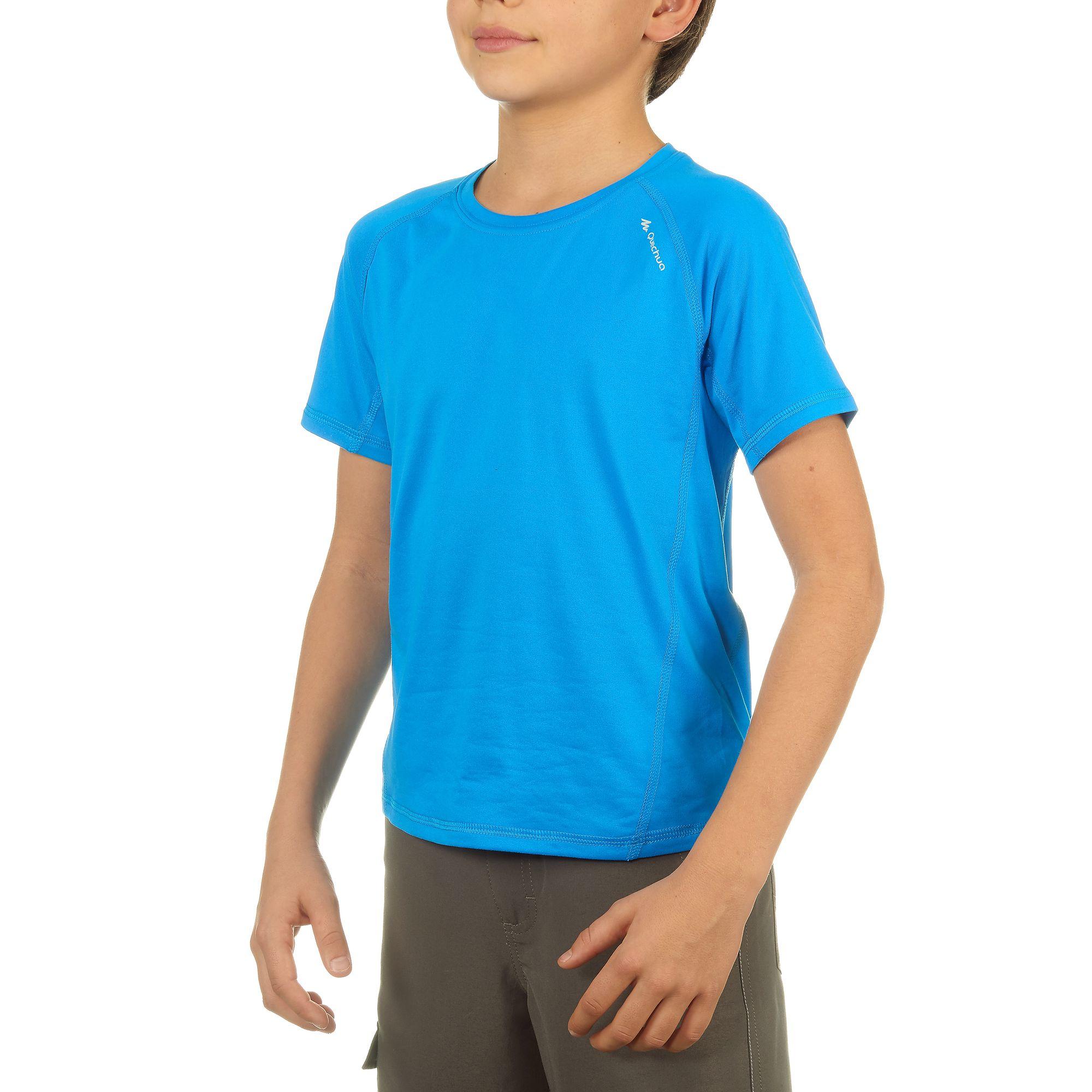 Boys' Hike 100 hiking T-shirt blue 2/11