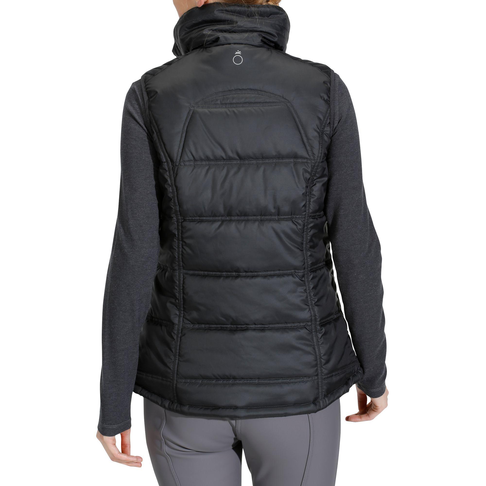 Paddock Women's Horse Riding Padded Sleeveless Gilet - Black 4/15