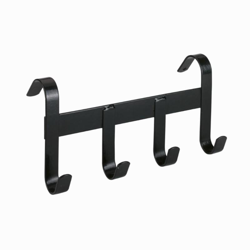 NO BRAND Horse Riding Bridle Hook With 4 Hooks - Black