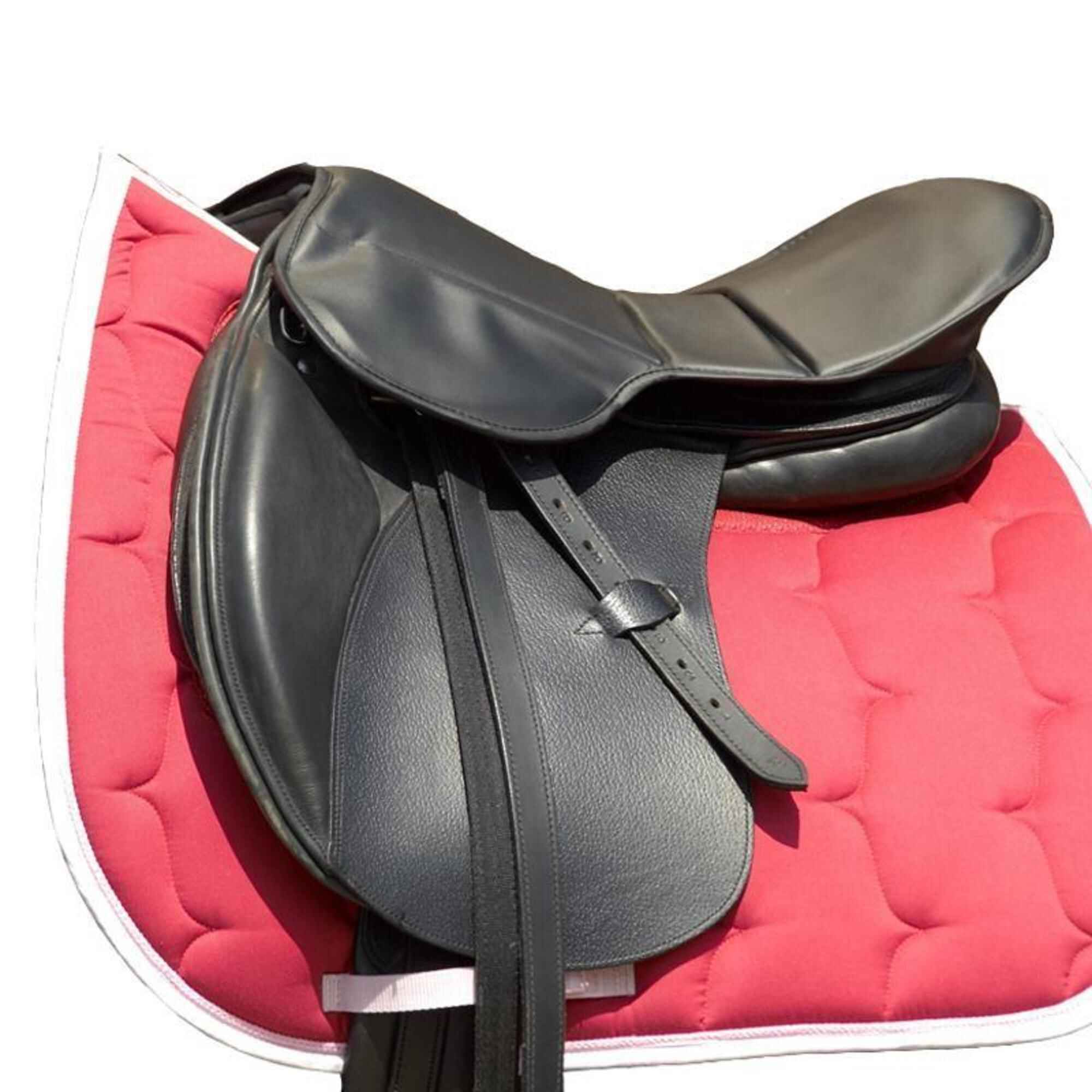 Horse riding gel saddle seat for horse - black