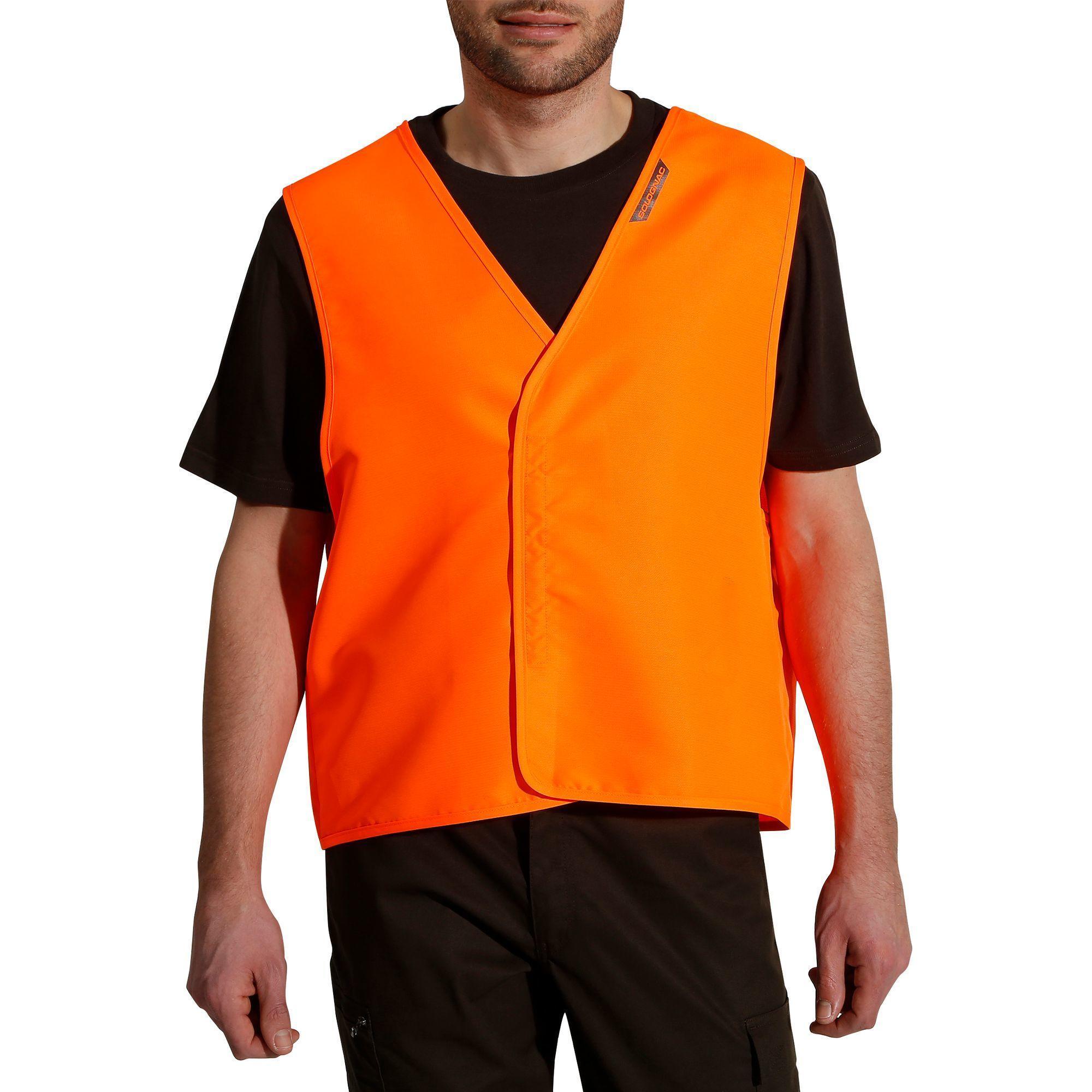 Hi Vis Hunting Bib - Orange SOLOGNAC 