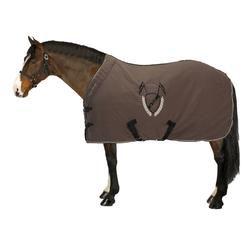 Chemise d'écurie équitation POLAR 500 marron - poney et cheval