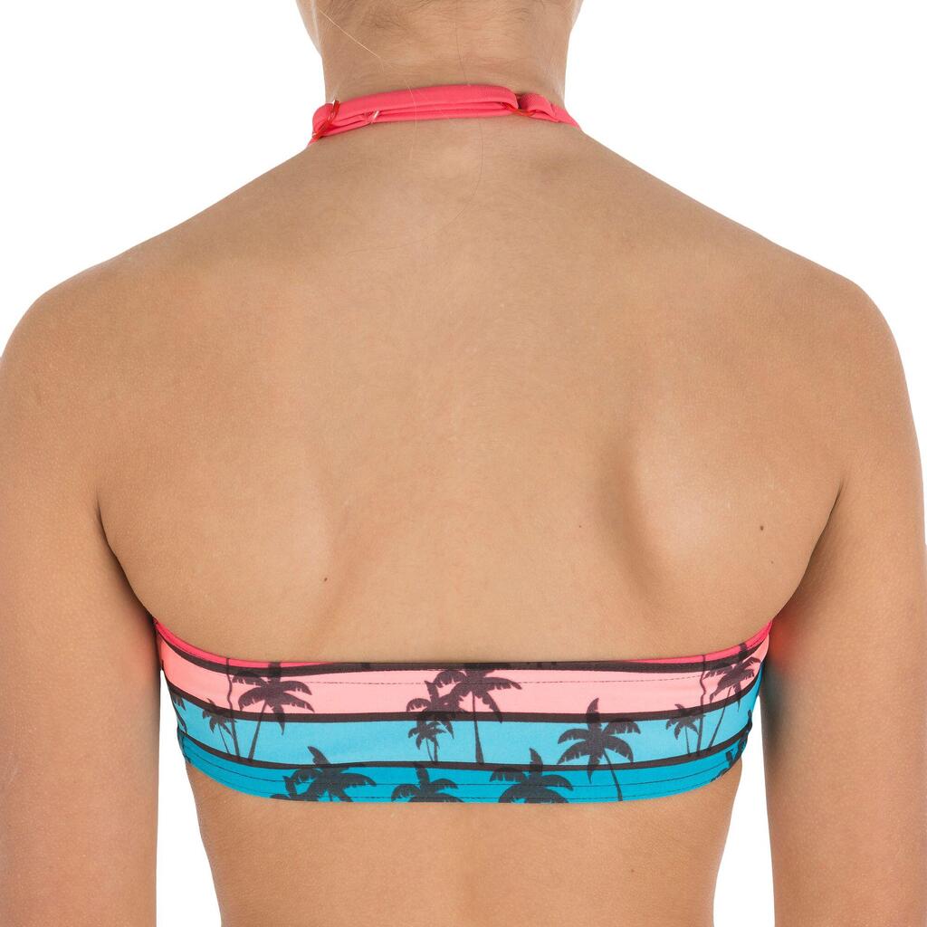 Maillot de bain fille 2 pièces bandeau AG COCO bleu