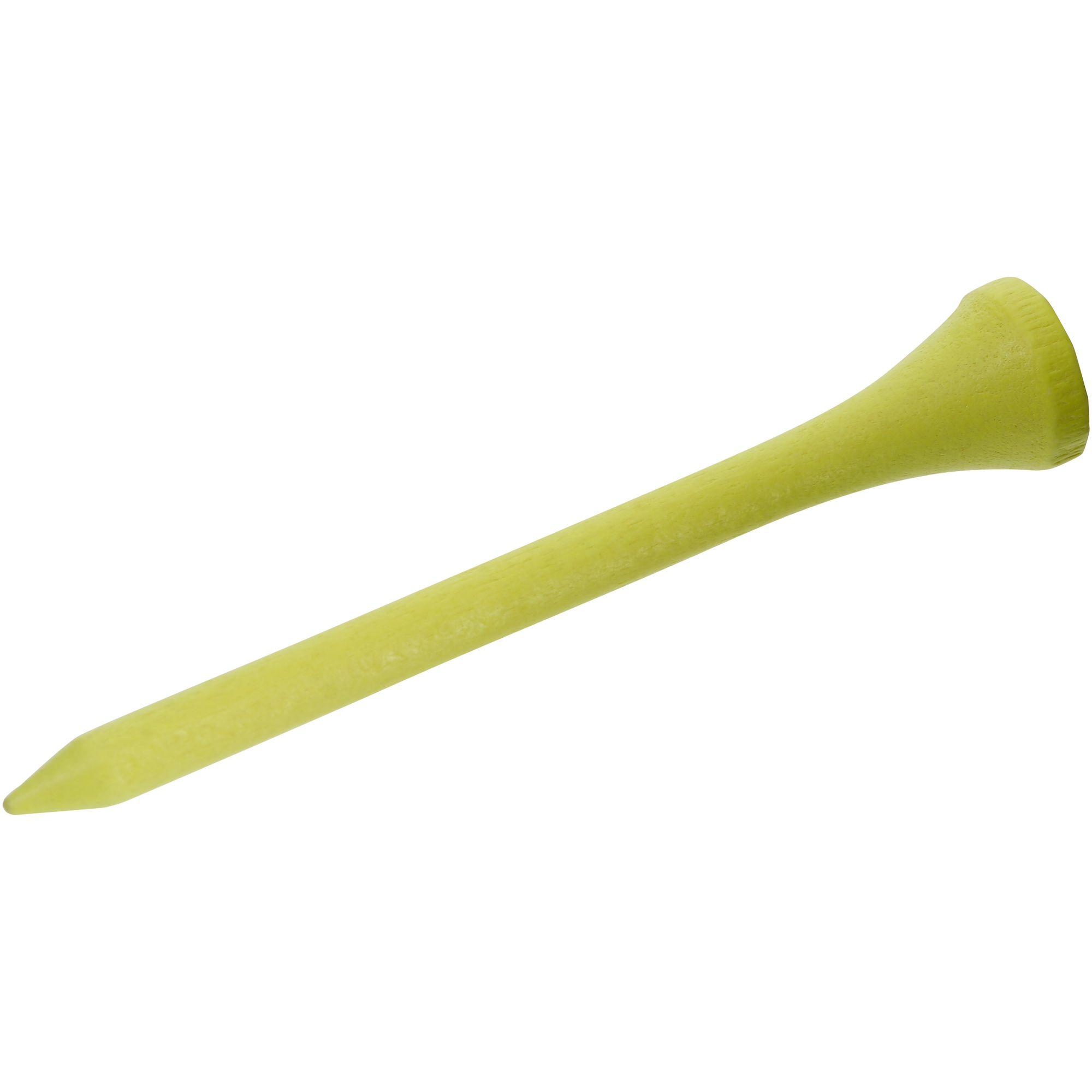 69 mm Wooden Tee x 25 - Yellow 3/5
