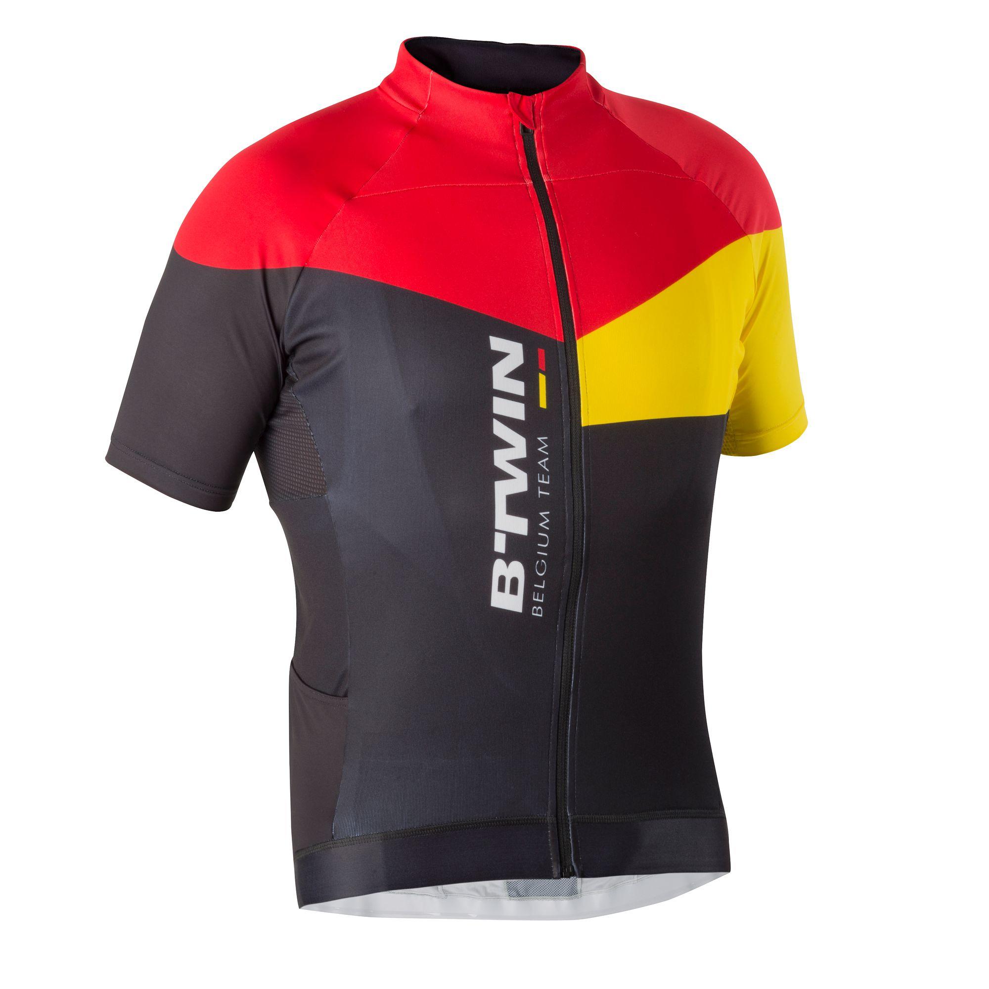 BTWIN 700 Short-Sleeved Cycling Jersey - Belgium