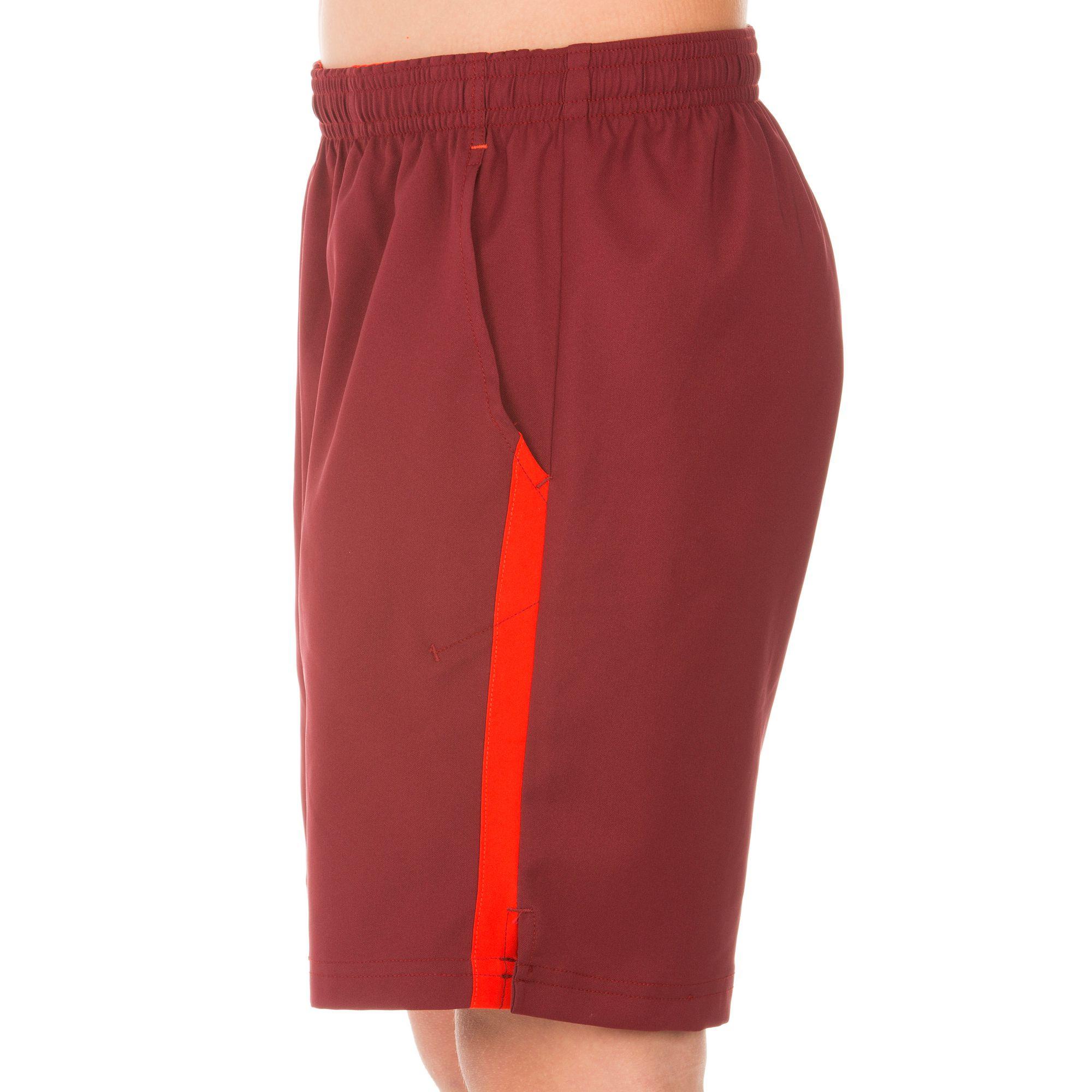Soft Boys' Tennis Badminton Padel Ping Pong Squash Shorts - Burgundy 5/7