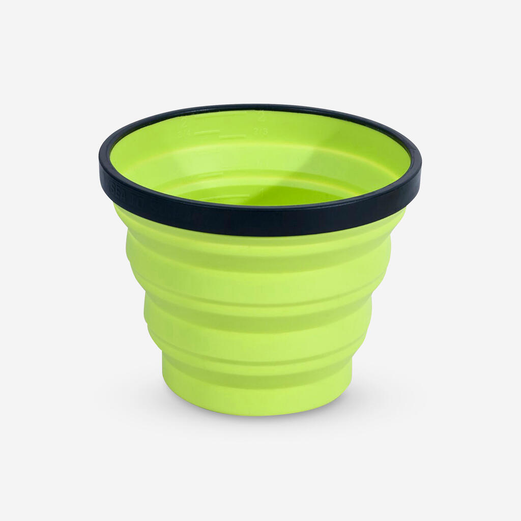 Turistinis suspaudžiamas puodelis „X-Cup“, 0.25 l, žalias
