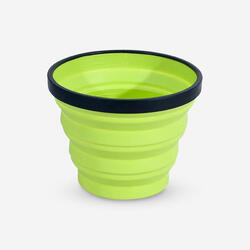 Opvouwbare drinkbeker voor trekking X-CUP 0,25 liter groen