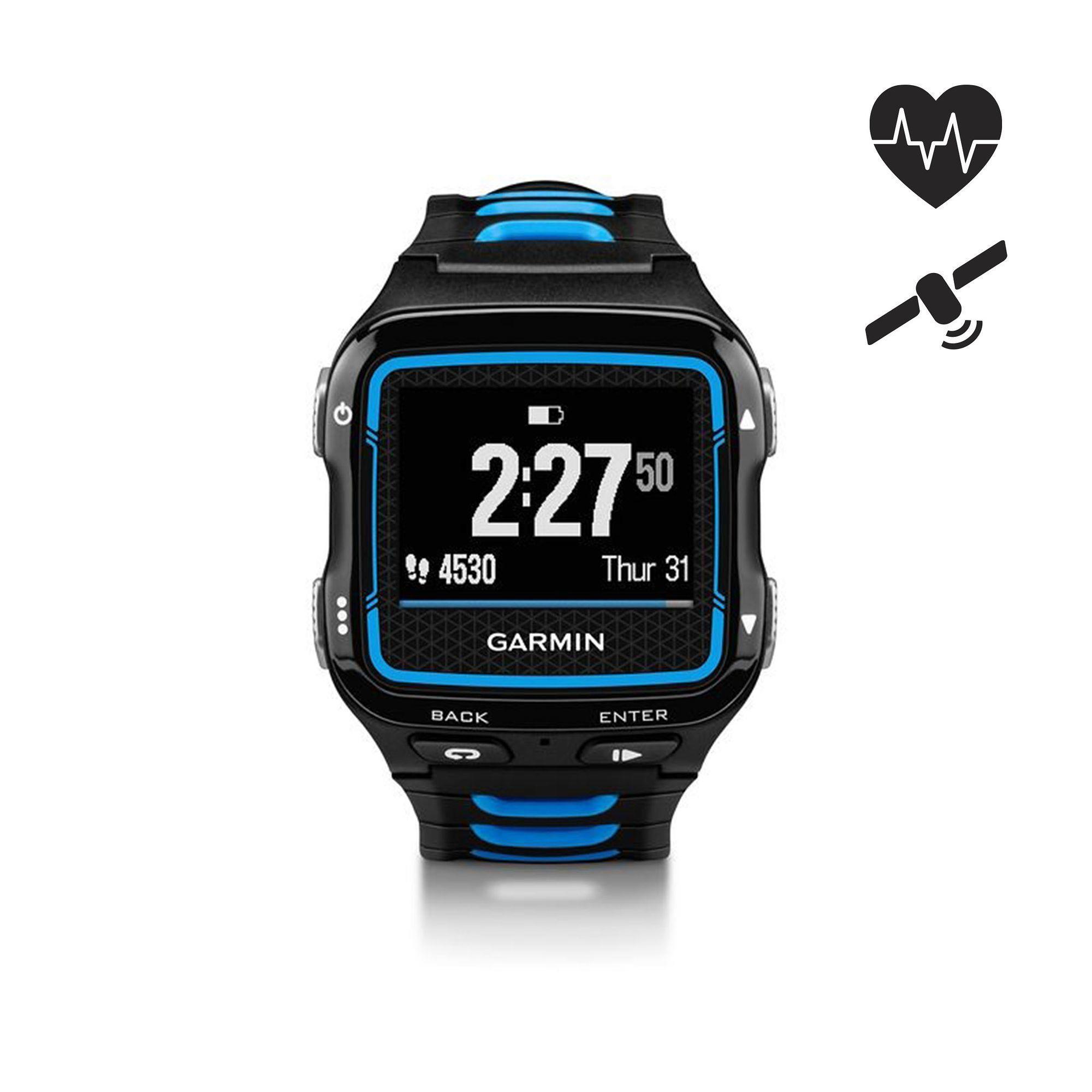 Relógio gps multidesportos com banda cardio forerunner 920xt azul/preto