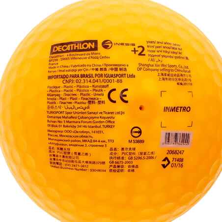 Golfball 500 aufblasbar Kinder orange