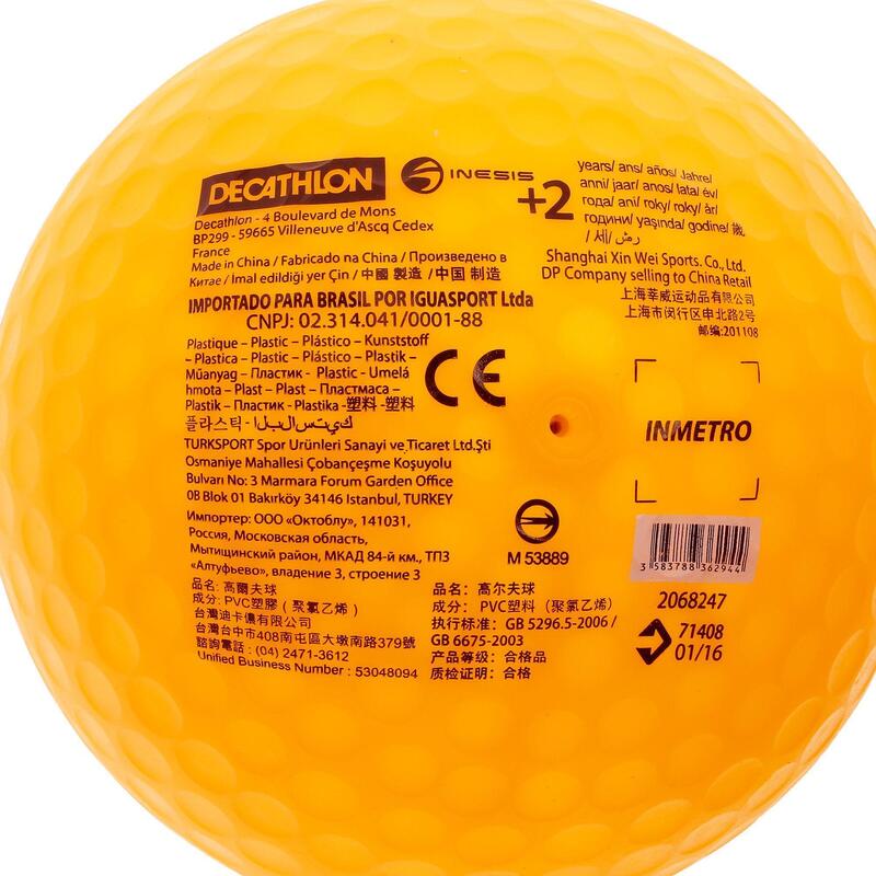 Balle de golf gonflable enfants 500
