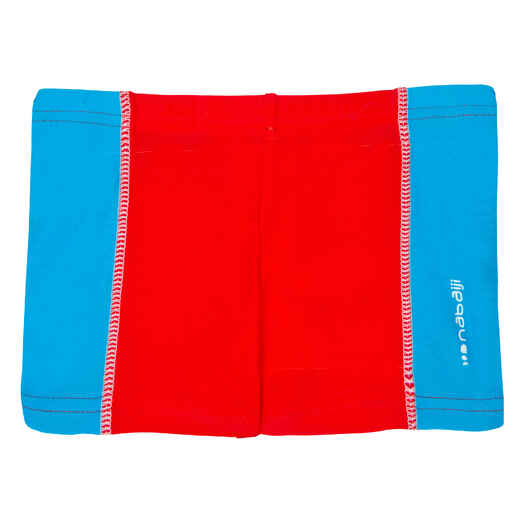 
      Chlapčenské plavky boxerkového strihu modro-červené so sedlom
  