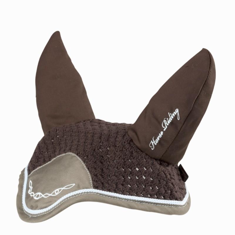 Rid'in Horse Riding Ear Covers for Horse - Brown