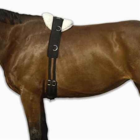 Cincha para caballo de equitación - Fouganza negro