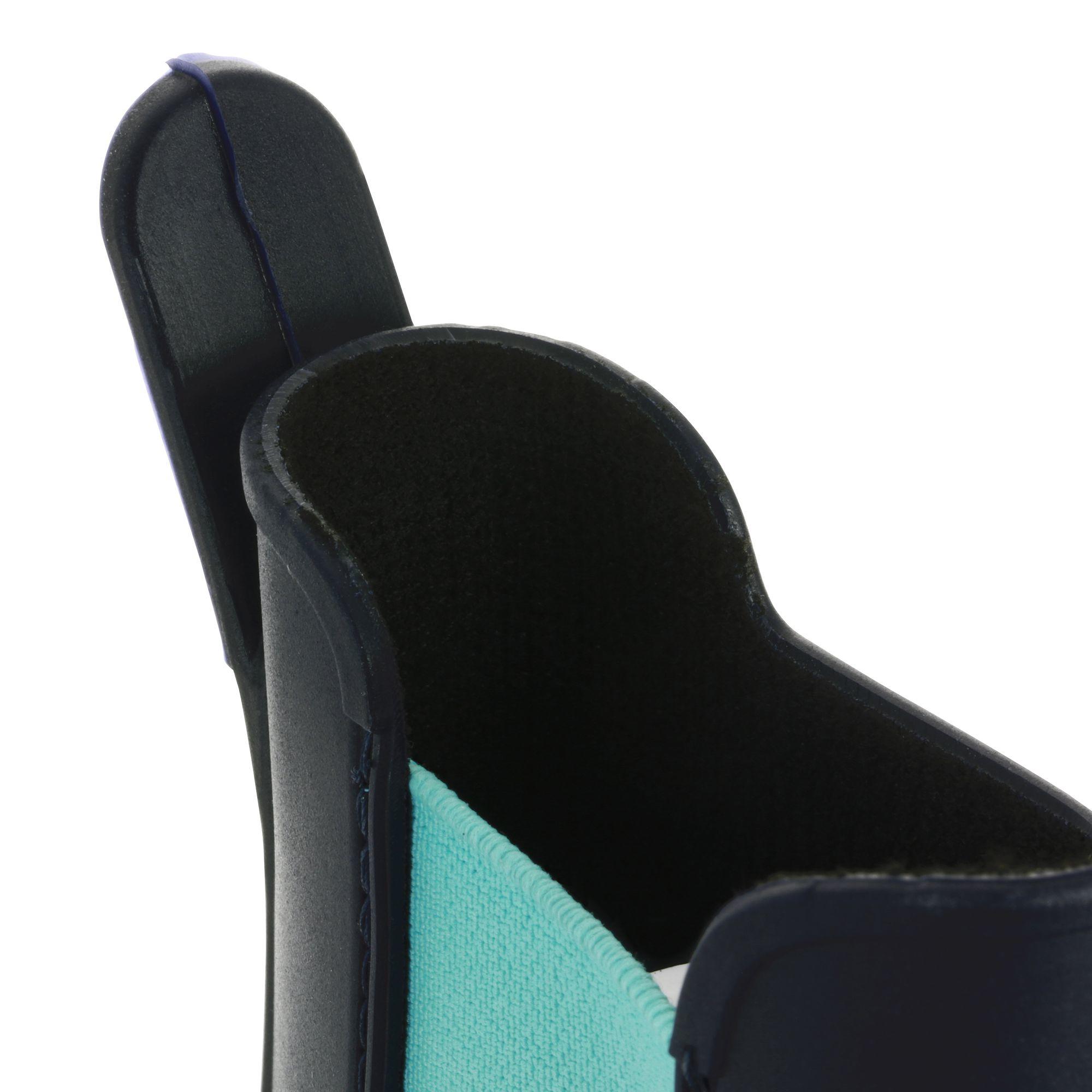 Schooling 300 Children's Horse Riding Jodhpur Boots - Navy Blue/Turquoise 11/14