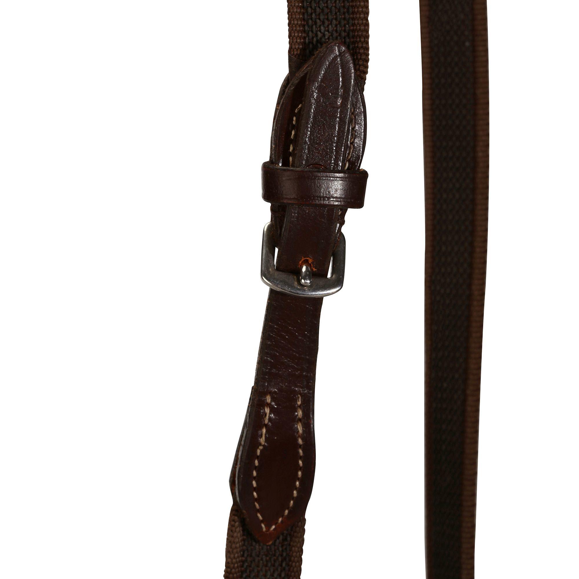 Recall Horse Riding Bridle + Reins For Horse/Pony - Brown 15/19