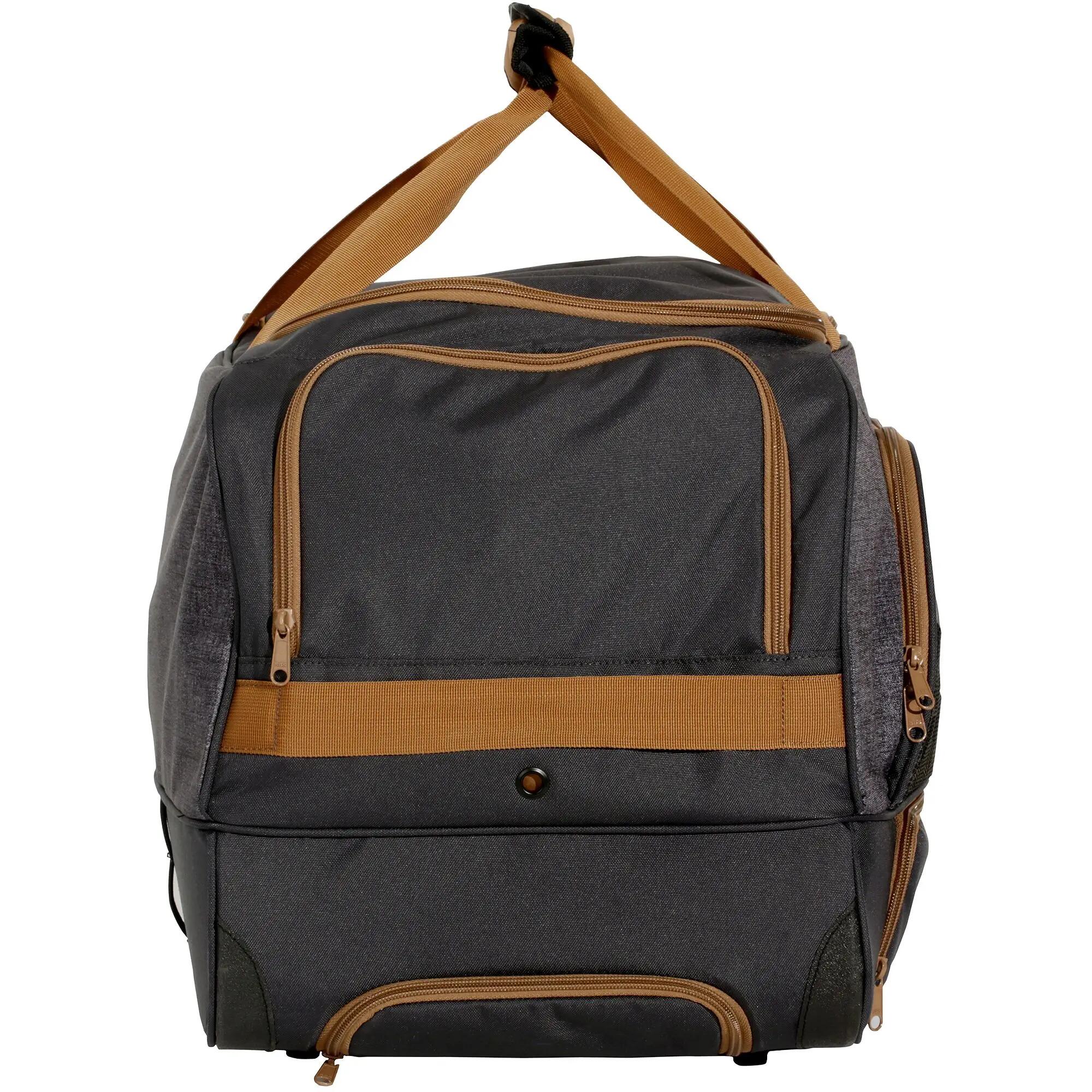 Trolley Bag For Horse Riding Gear 80L - Grey/Camel 4/21