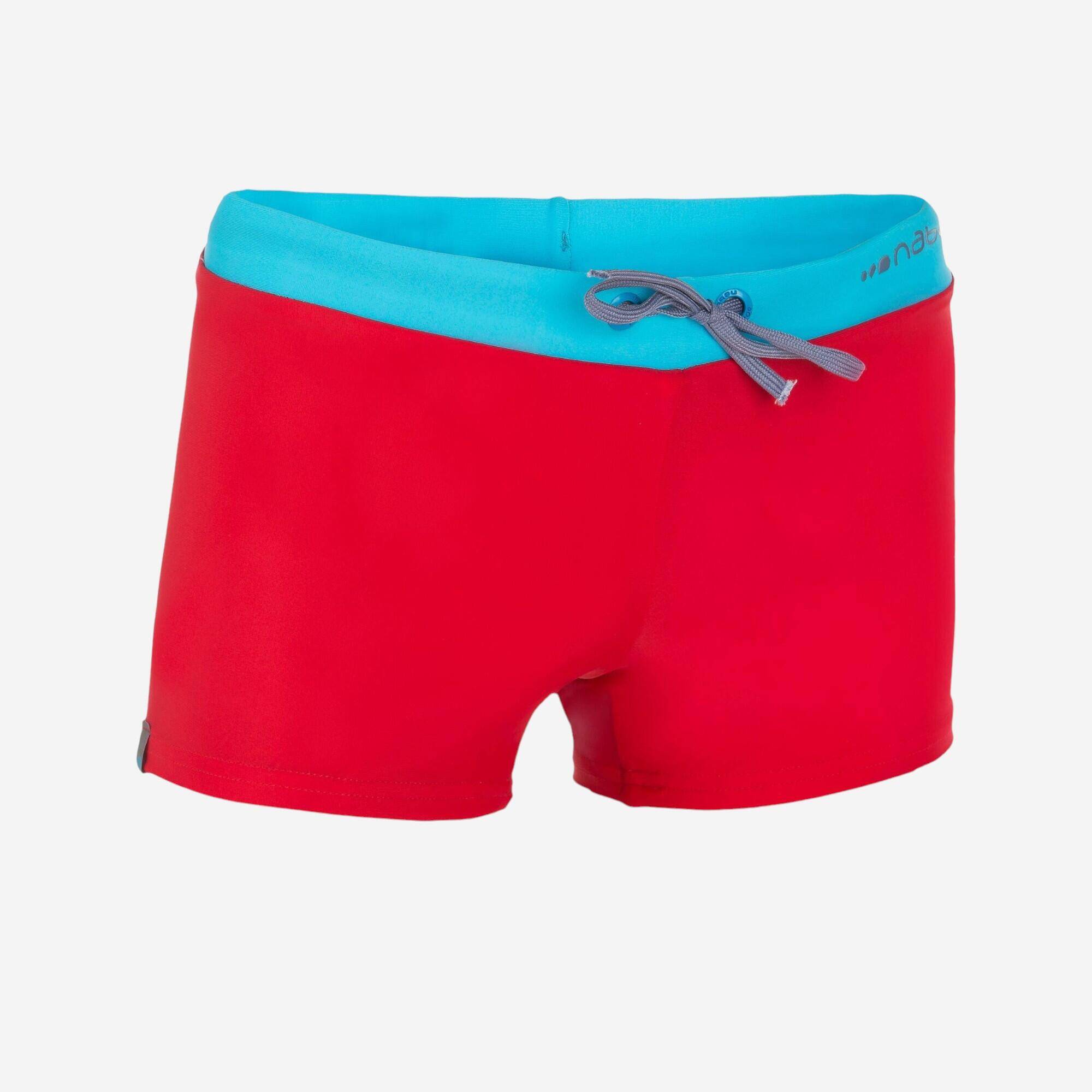 B-Active Pep Boys’ Boxer Swim Shorts – Red Blue -  1