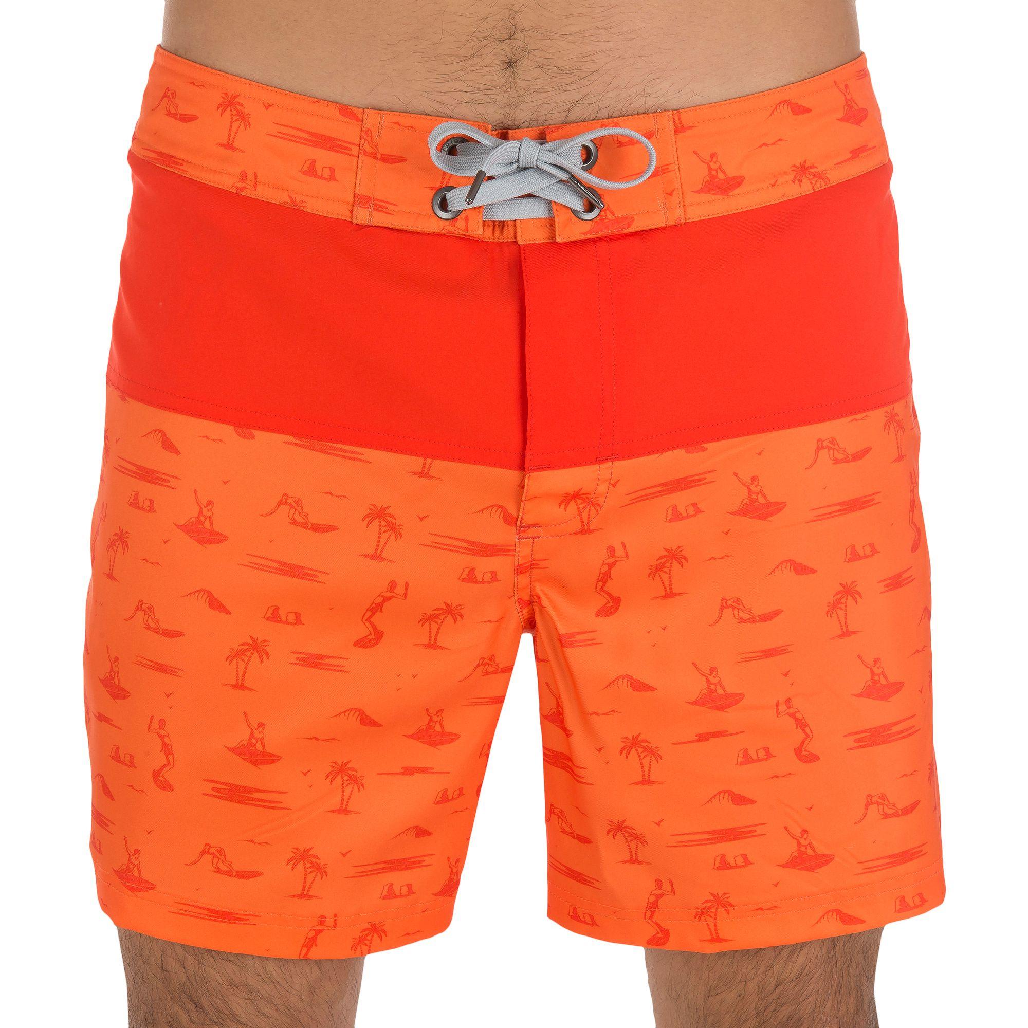 Short de bain court homme Guethary Icons rouge 3/11
