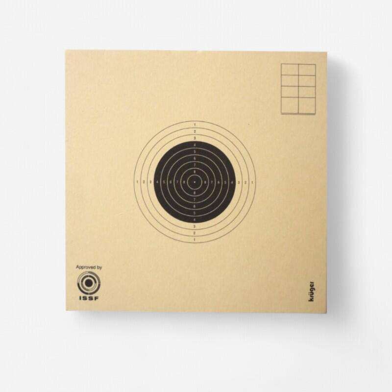 KRUGER DRUCK PLUS VE 10cm X 10CM rifle target Decathlon