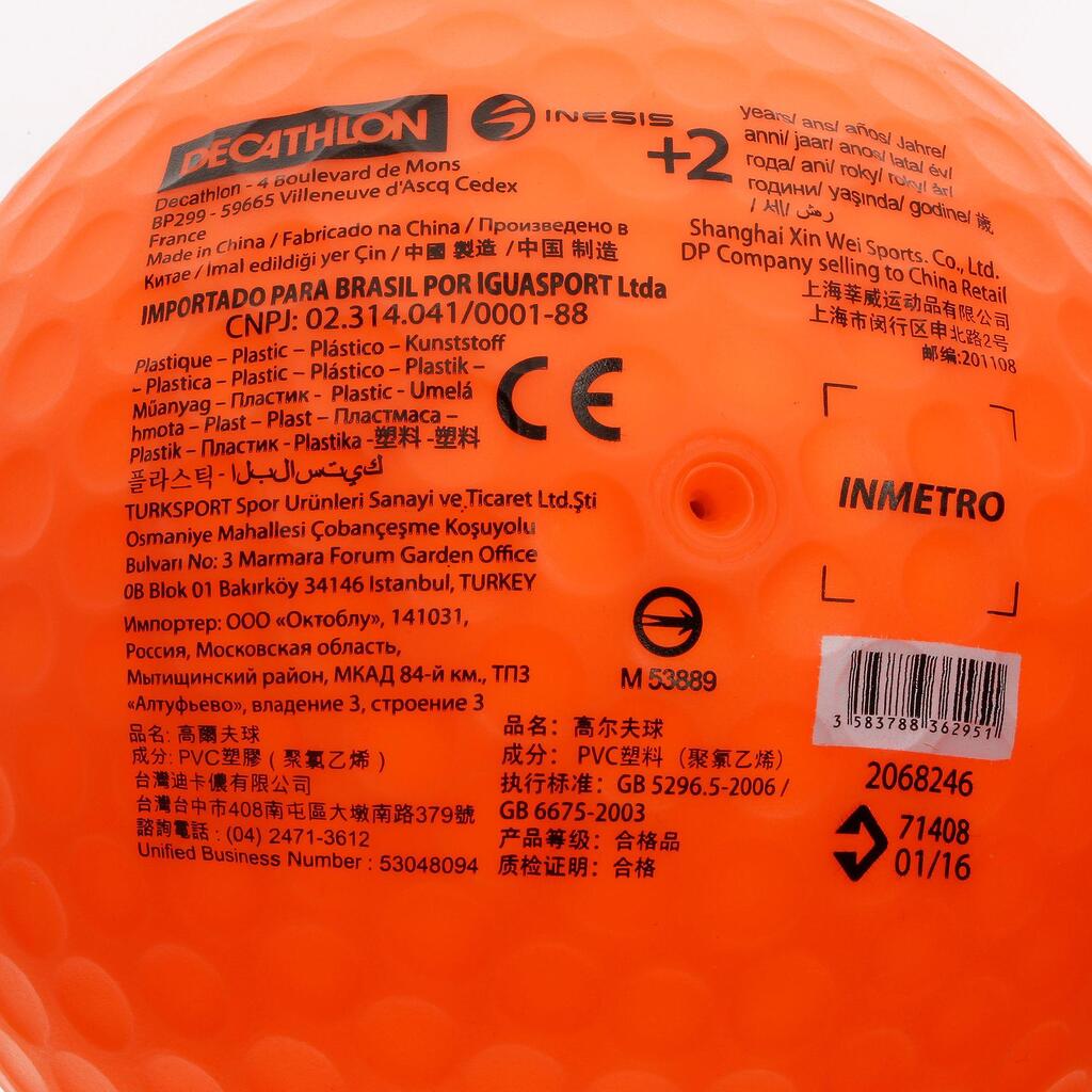 Golfball 500 aufblasbar Kinder orange