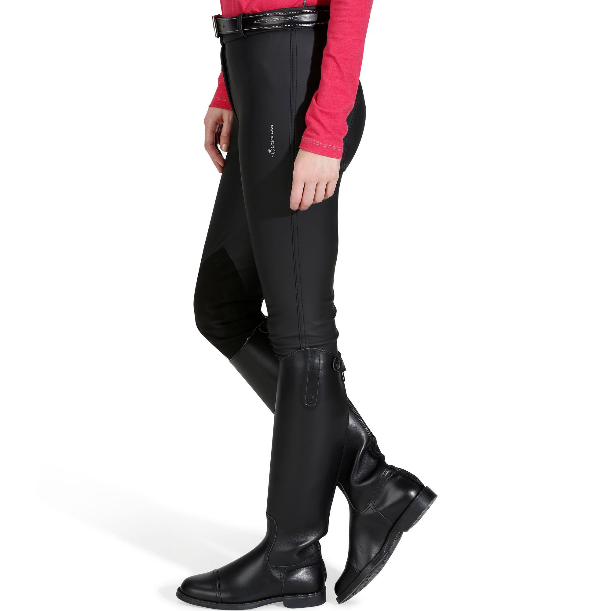 Kipwarm Women's Waterproof Warm and Breathable Horse Riding Jodhpurs - Black 6/19
