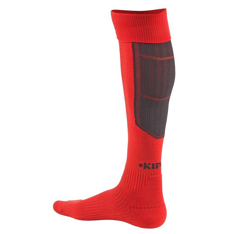 Chaussettes de rugby adulte R500 rouge noir