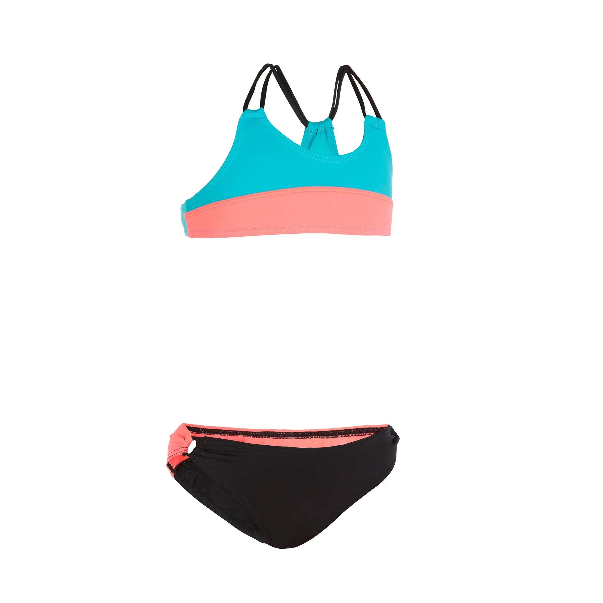 Colour Block G Girls' Two-Piece Bikini Crop Top 2/12
