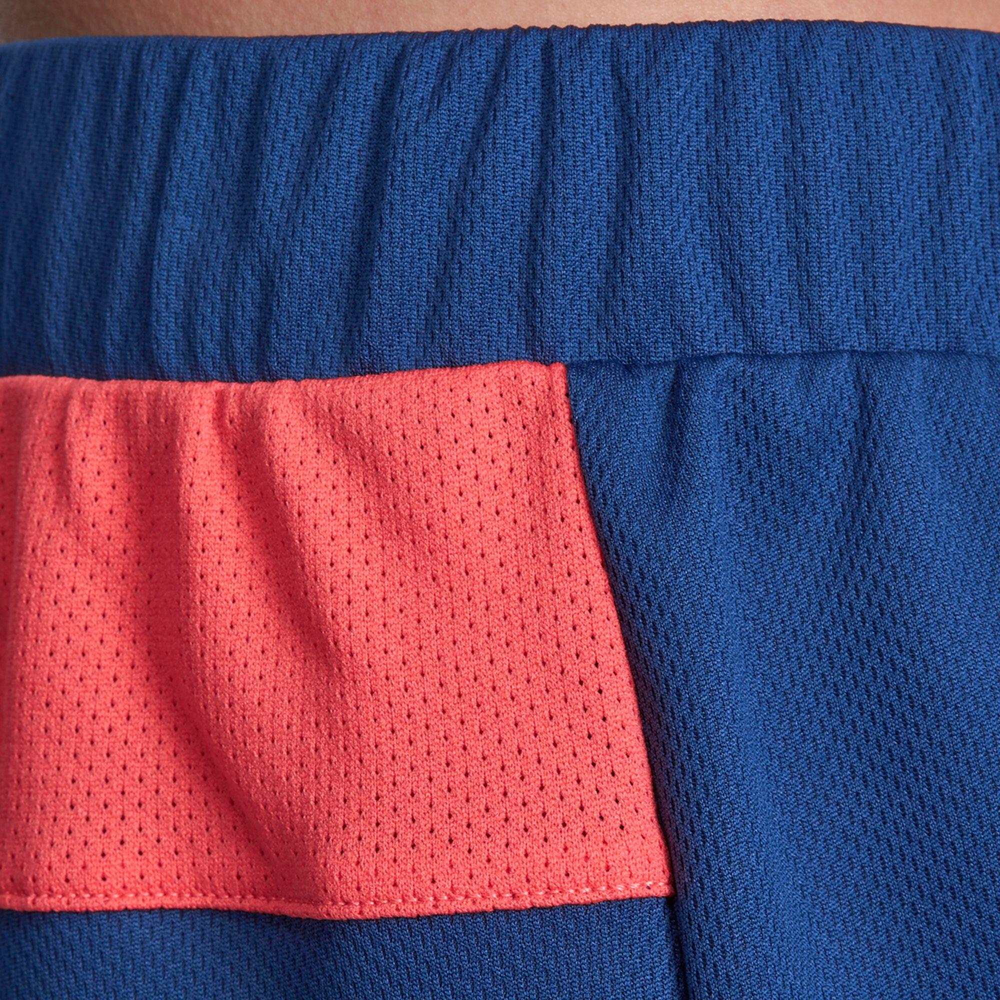 B500 Women's Basketball Short - Navy Blue Pink 6/10