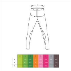 Pantalon équitation femme BR500 basanes marine