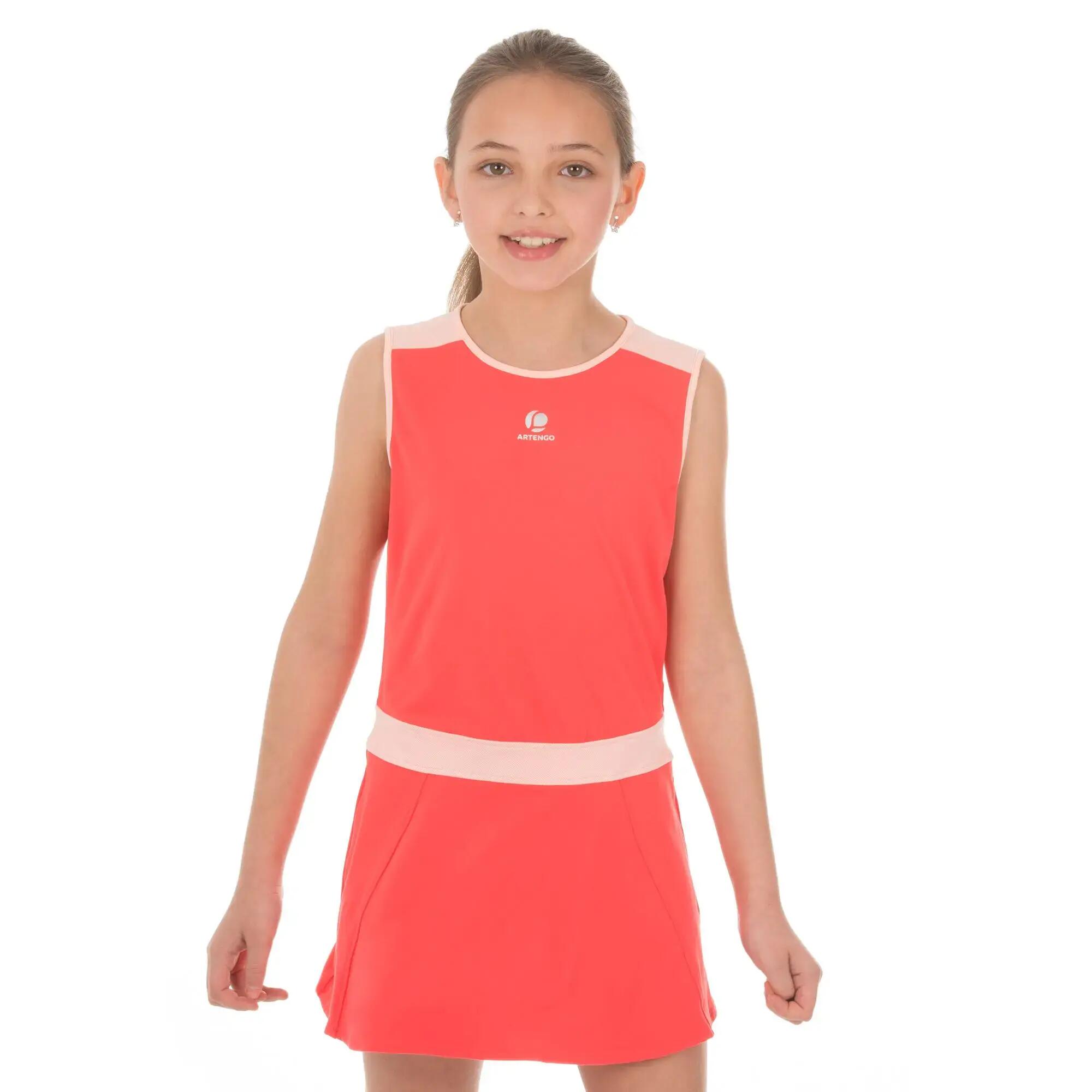 Stretch Women's Tennis Padel Table Tennis Badminton Squash Dress - Pink 2/5