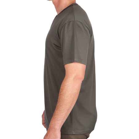 Hunting Breathable Short-Sleeve T-Shirt 100 - Green