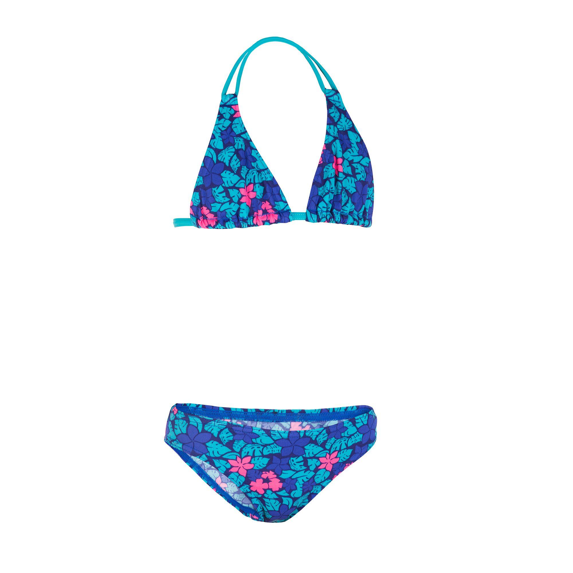 Girl's Swimsuit 2 Piece Sliding Triangle AG Wadi Blue 2/13