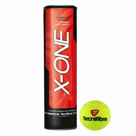 Μπαλάκια tennis X One συσκευασία 4 - Κίτρινα