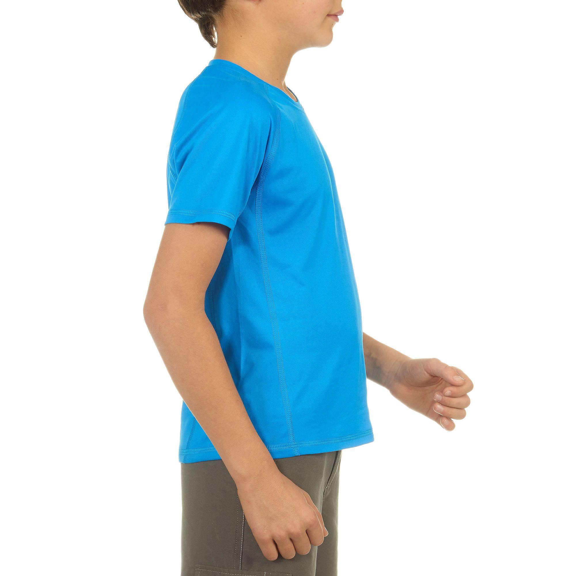 Boys' Hike 100 hiking T-shirt blue 3/11