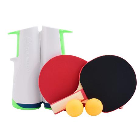 Rollnet Adjustable Table Tennis Net + 2 Rackets + 2 Balls Set | artengo Rollnet Adjustable Table Tennis Net + 2 Rackets + 2 Balls Set | artengo