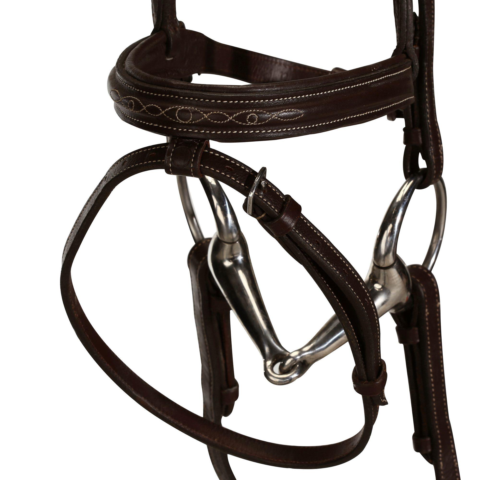 Recall Horse Riding Bridle + Reins For Horse/Pony - Brown 7/19
