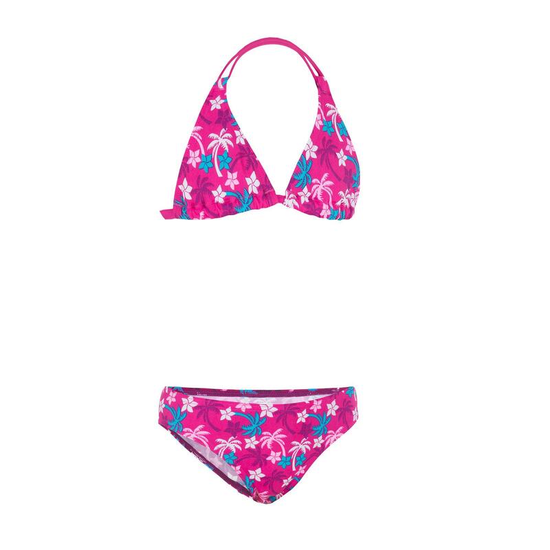 Maillot de bain fille 2 pièces triangle coulissant AG WADI violet