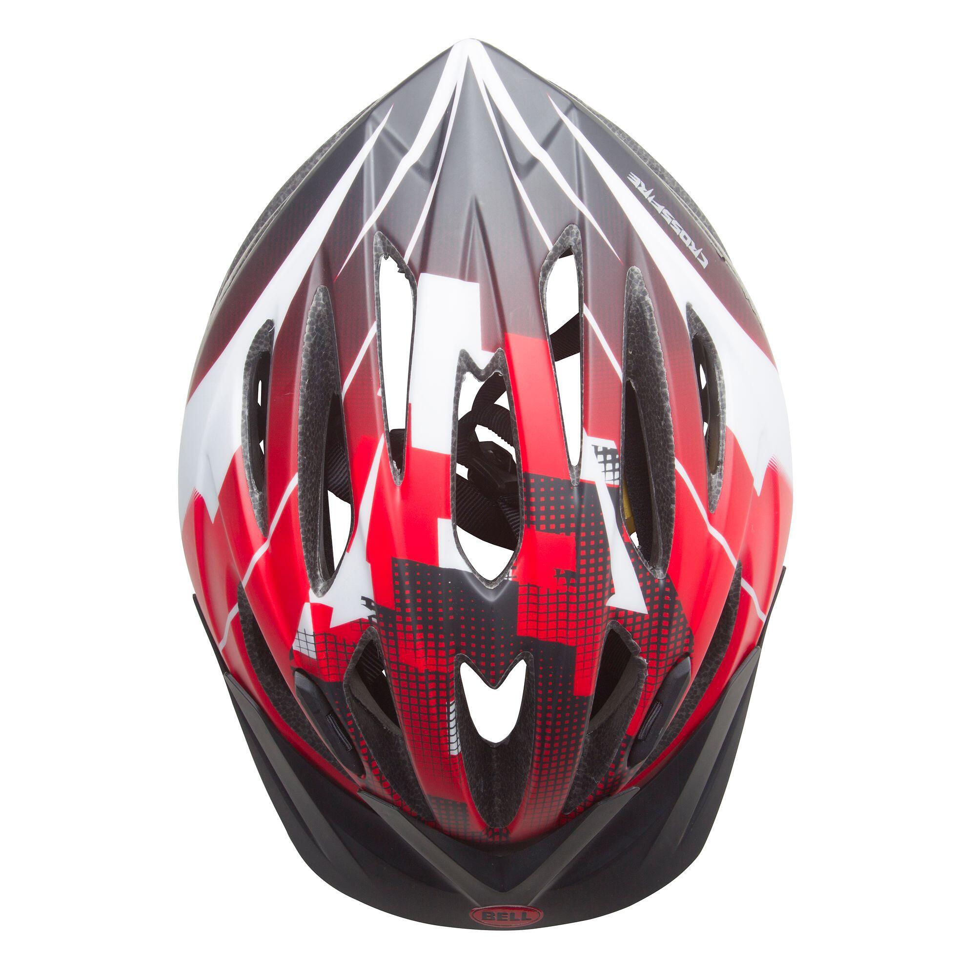 Crossfire Cycling Helmet - Red 6/10