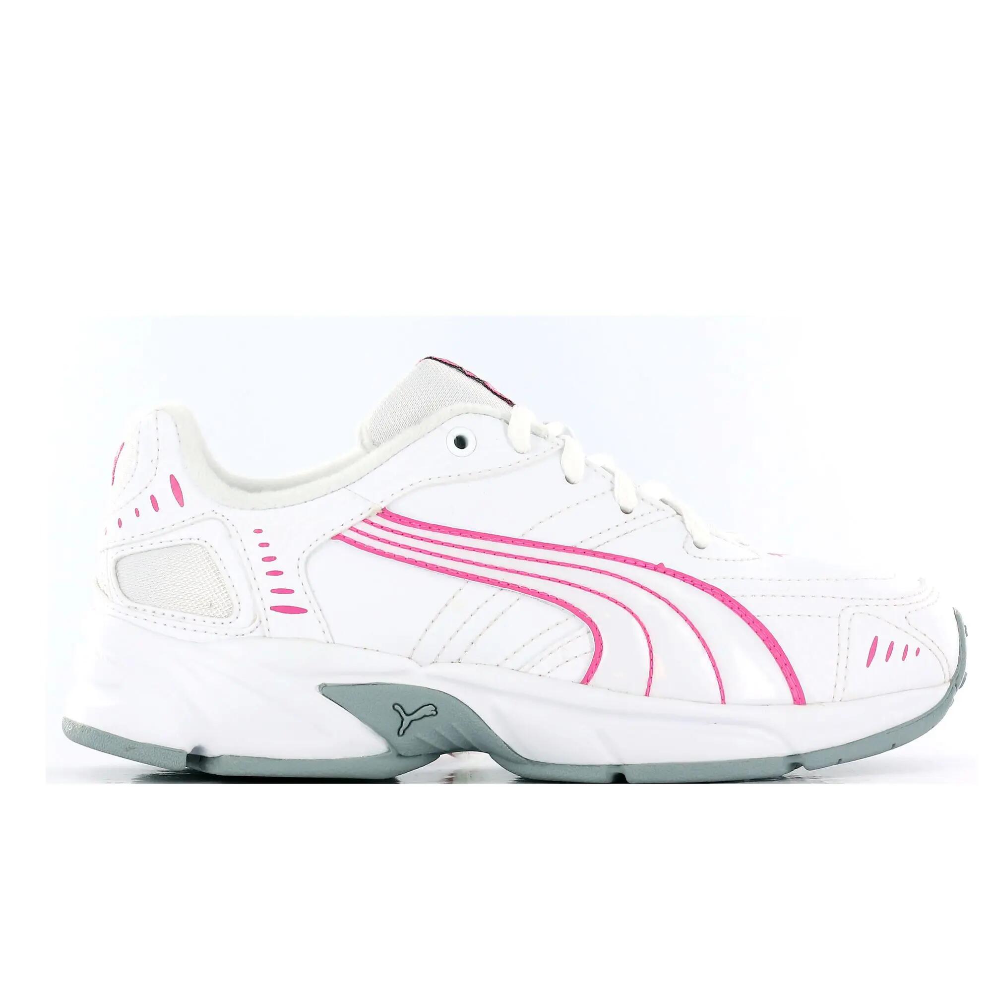 Xenon children's walking and school sports shoes - white/pink 2/9