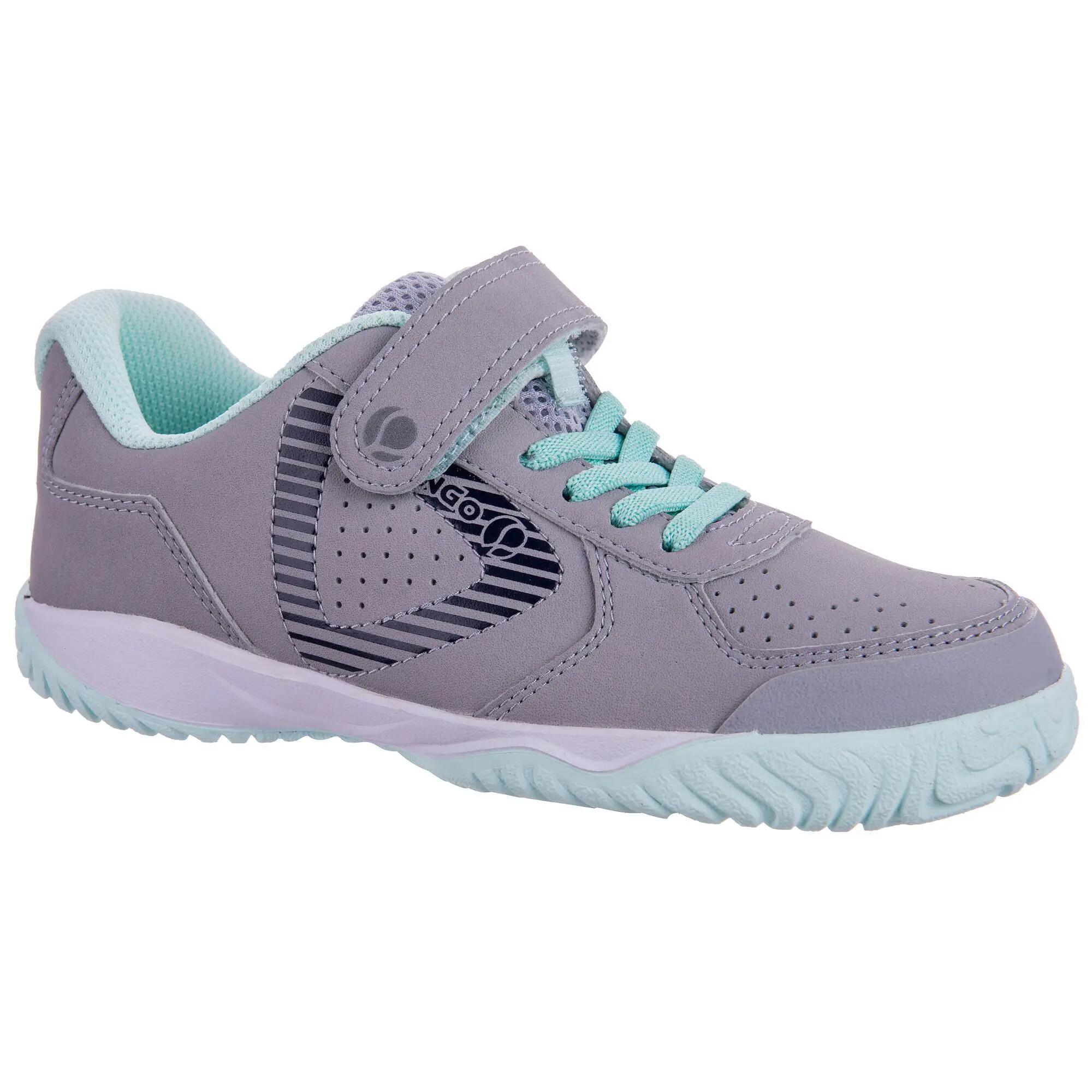 TS720 Kids' Tennis Shoes - Grey/Light Green 1/2