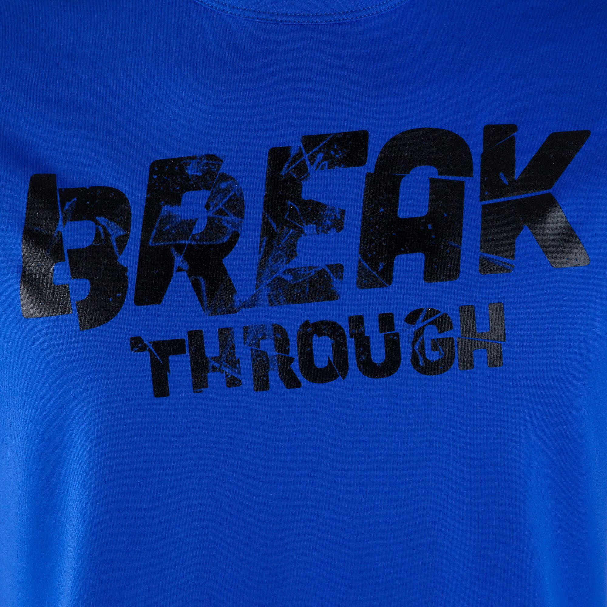 Breathe Fitness Print T-Shirt - Blue 4/9