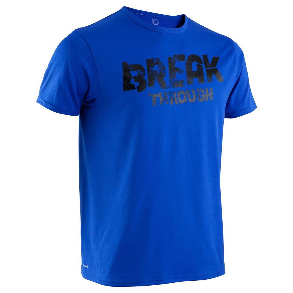 T-Shirt Breathe Fitness Herren blau mit Print