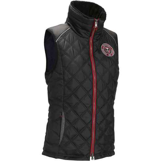 
      Performer Women's Horse Riding Sleeveless Padded Gilet - Black/Grey Herringbone
  