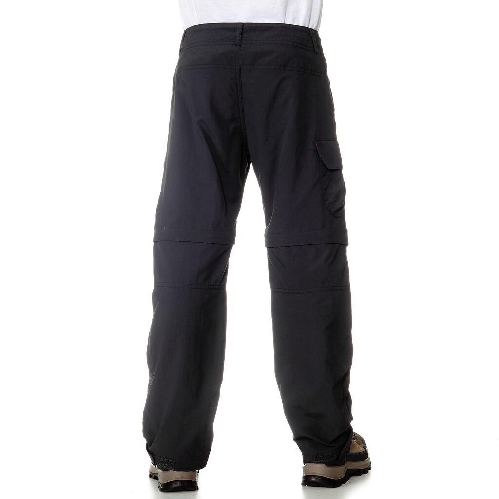 Kids’ Modular Hiking Trousers MH500 Aged 7-15 Black