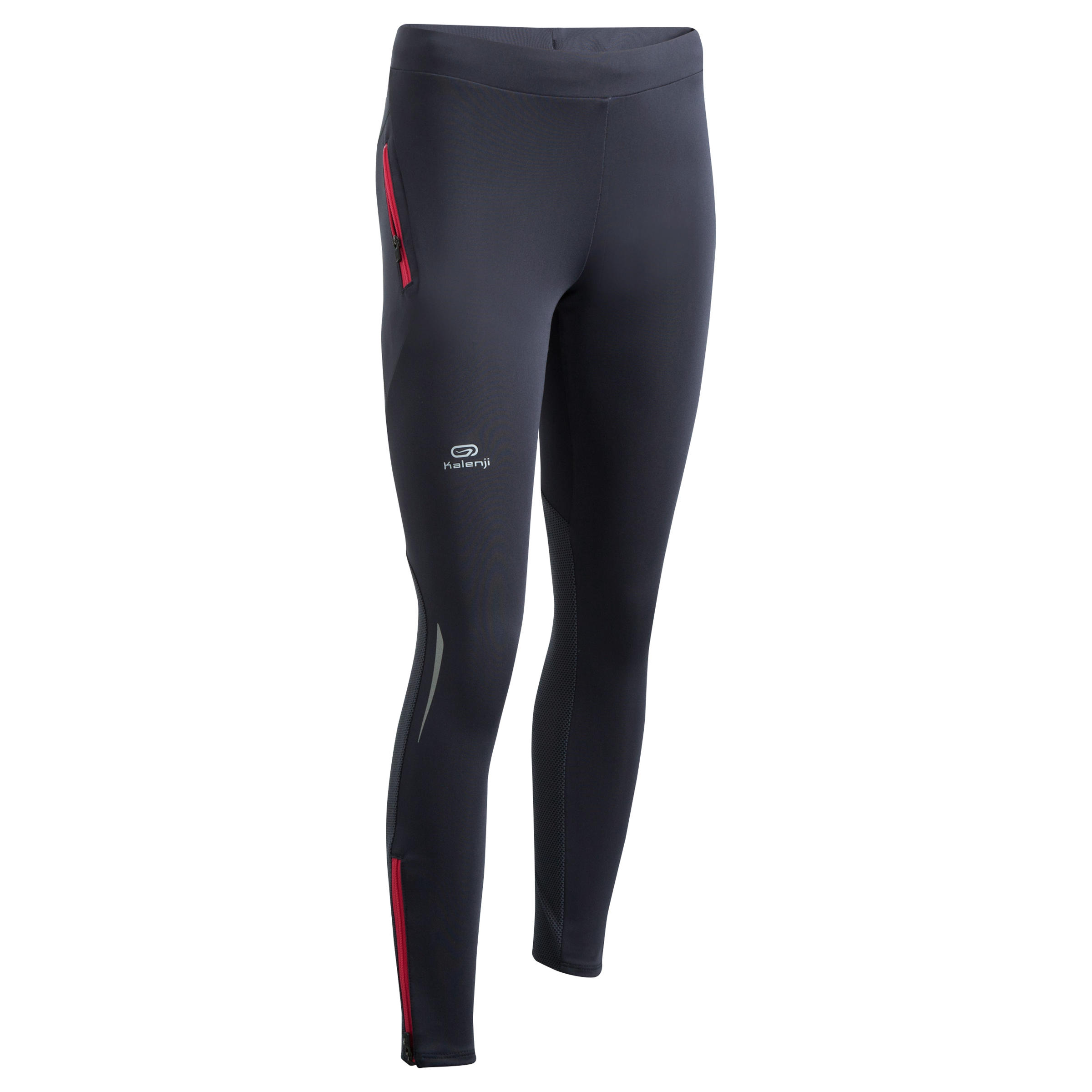KIPRUN CHILDREN'S RUNNING TIGHTS GREY PINK 1/3