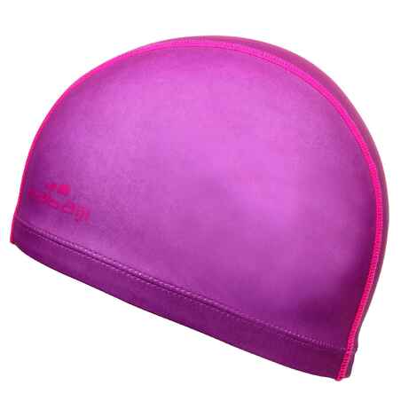 BONNET DE BAIN MAILLE SILICONE UNI BLEU FONCE