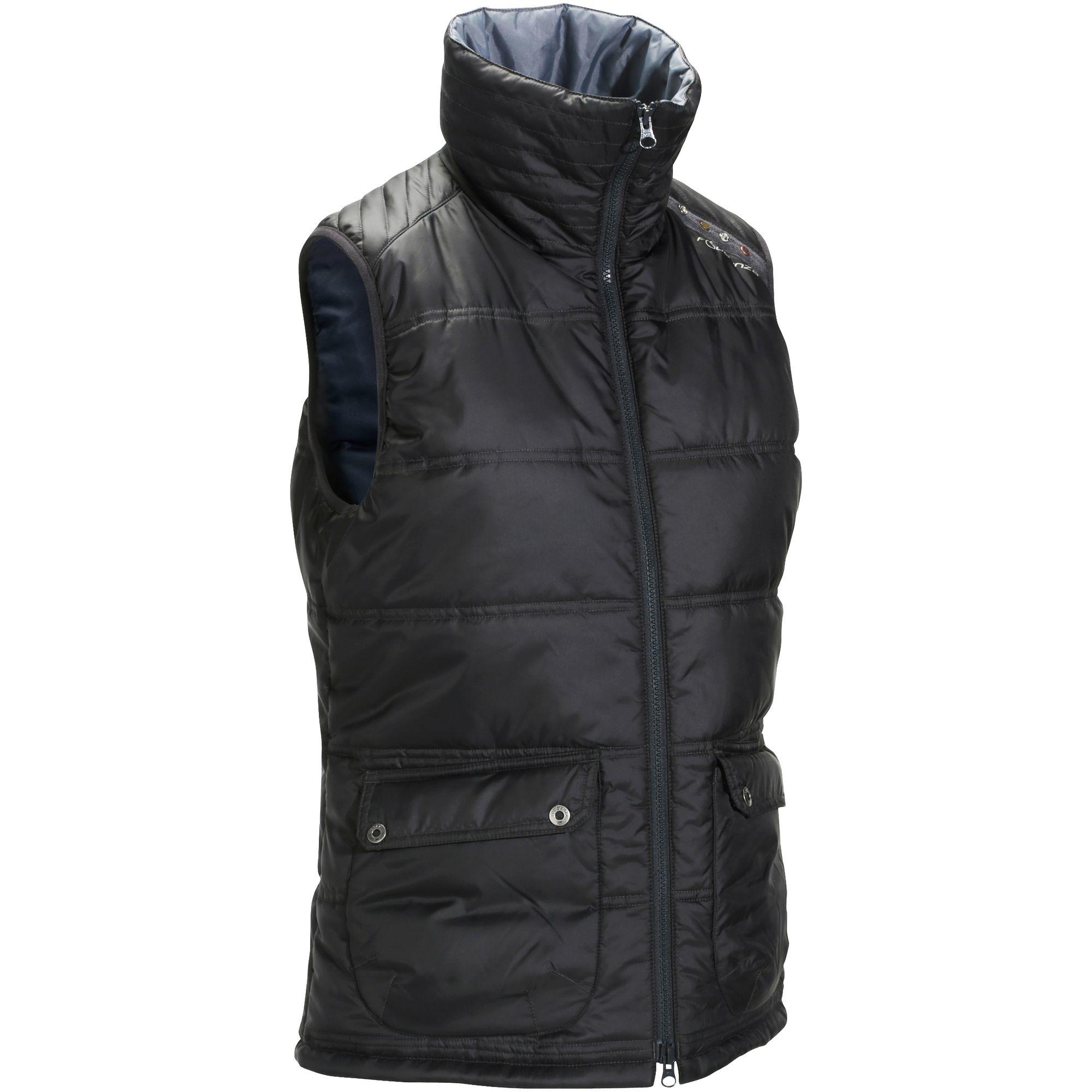 Paddock Women's Horse Riding Padded Sleeveless Gilet - Black 1/15