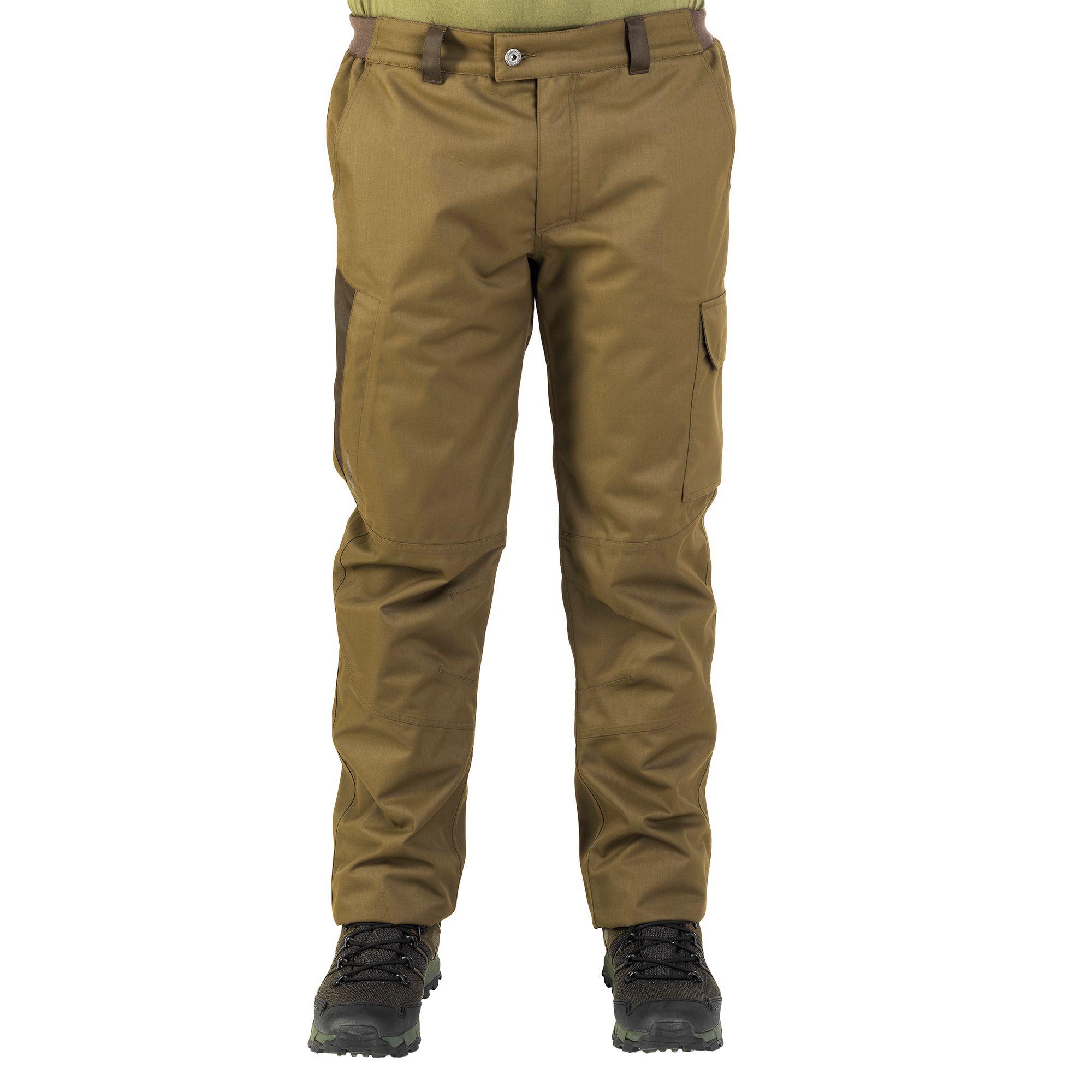 WARM WATERPROOF HUNTING TROUSERS 500 